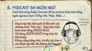 NotebookLM - Podcast đa ngôn ngữ