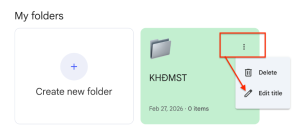 Bước 2 - Chỉnh sửa thư mục notebooklm