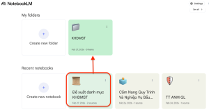 Bước 3 - Đưa ghi chú vào thư mục notebooklm