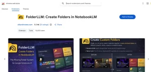 Extenstion Chrome tạo thư mục trong notebooklm